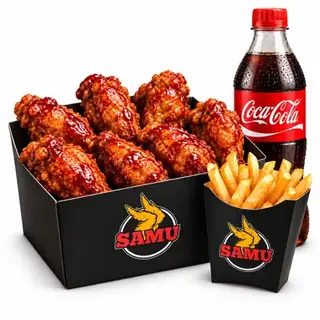 Combo #3: alitas, papas y gaseosa